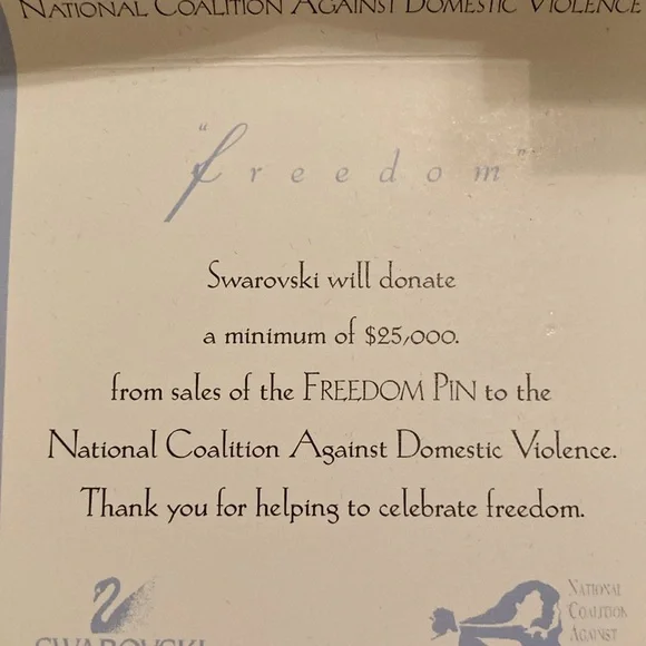 Swarovski Pin - Freedom Pin - Picture 4 of 9